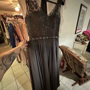 Madeline Charcoal Gray Wedding Dress
